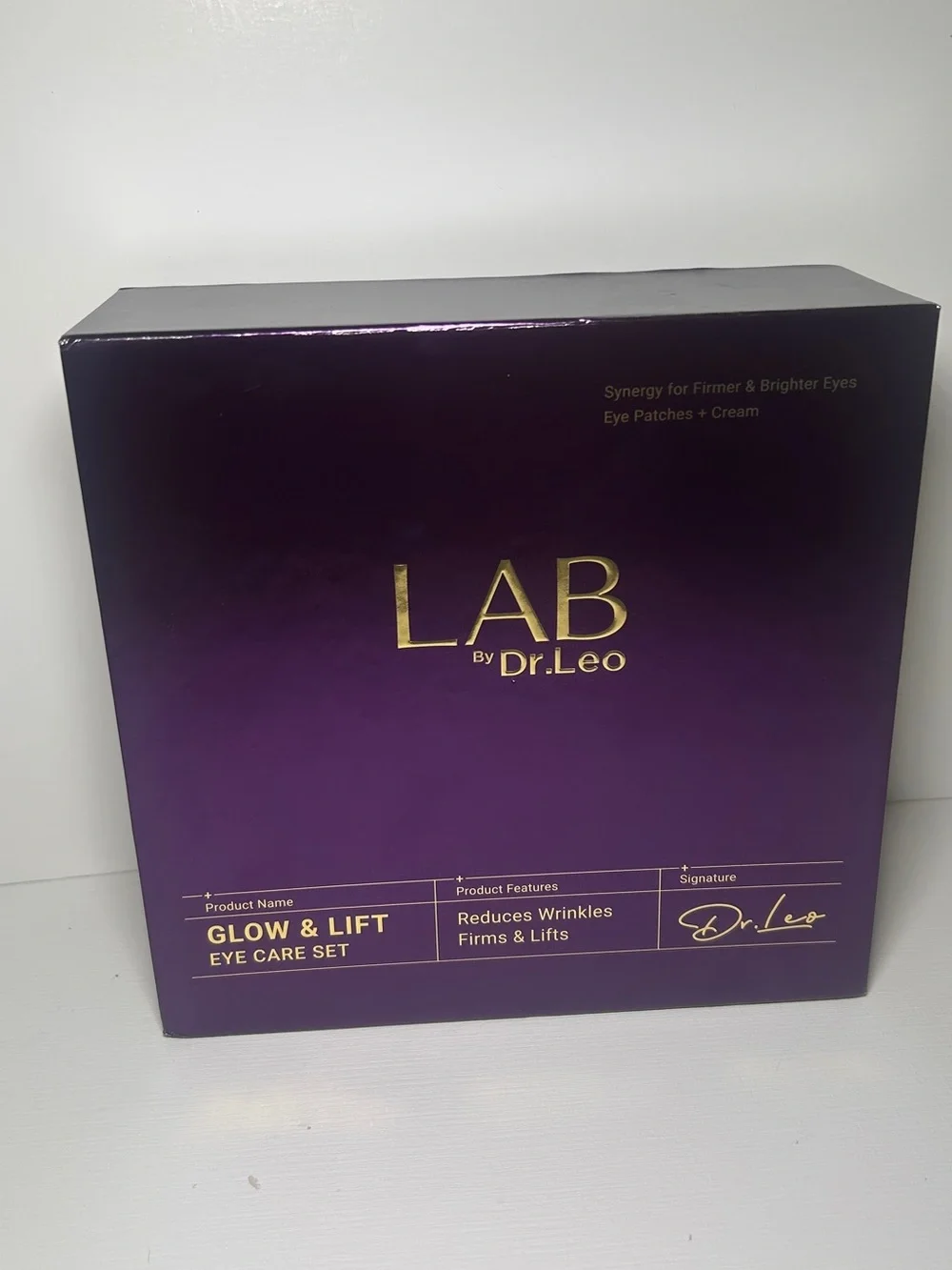 Purple Caffeine Eye Patch & Eye Cream Set